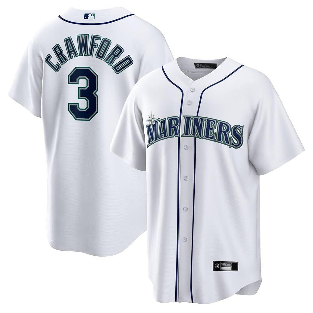 Seattle Mariners ユニフォーム ホワイト Amazon.com: JP Crawford Seattle Mariners #3 MLB Infant